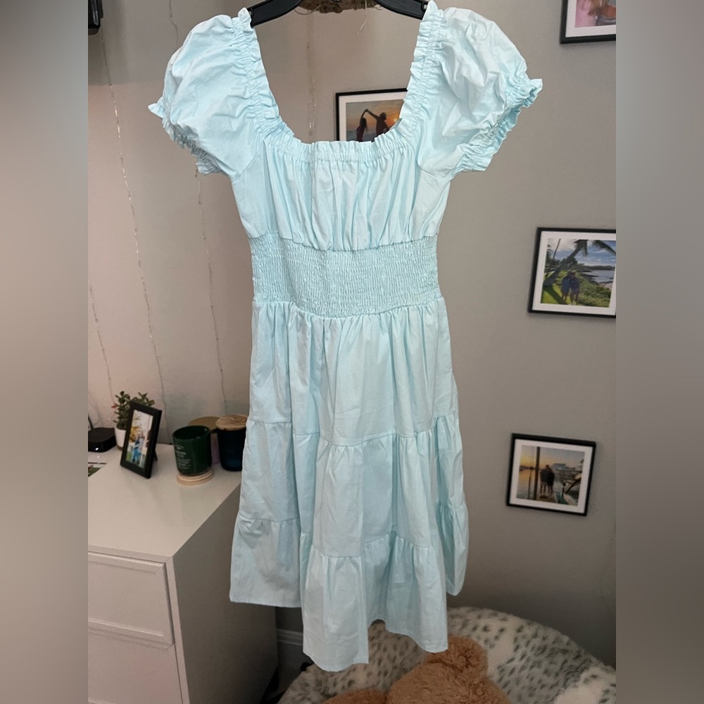 Blue sun dress